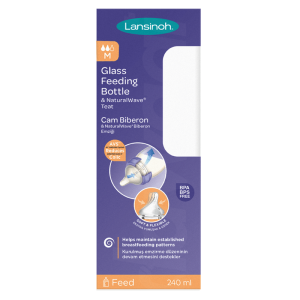 Lansinoh Glass Feeding Bottle 240 ml Pack Pcs